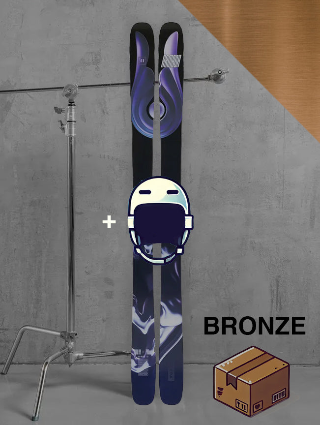 Dame Allmountain / twintip inklusiv skistave / BRONZE pakke