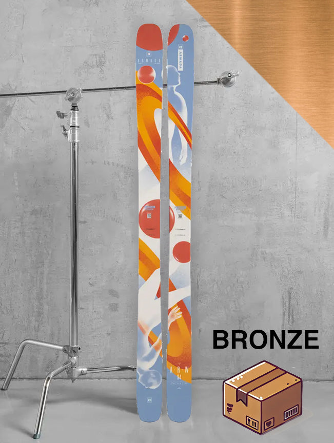 Herre Allmountain / twintip inklusiv skistave / BRONZE pakke