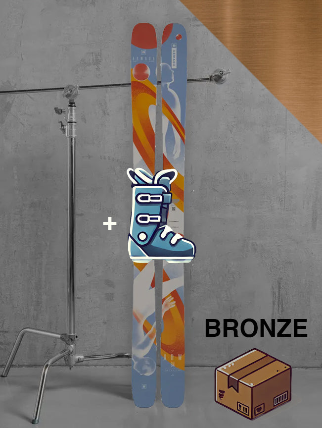 Herre Allmountain / twintip inklusiv skistave / BRONZE pakke