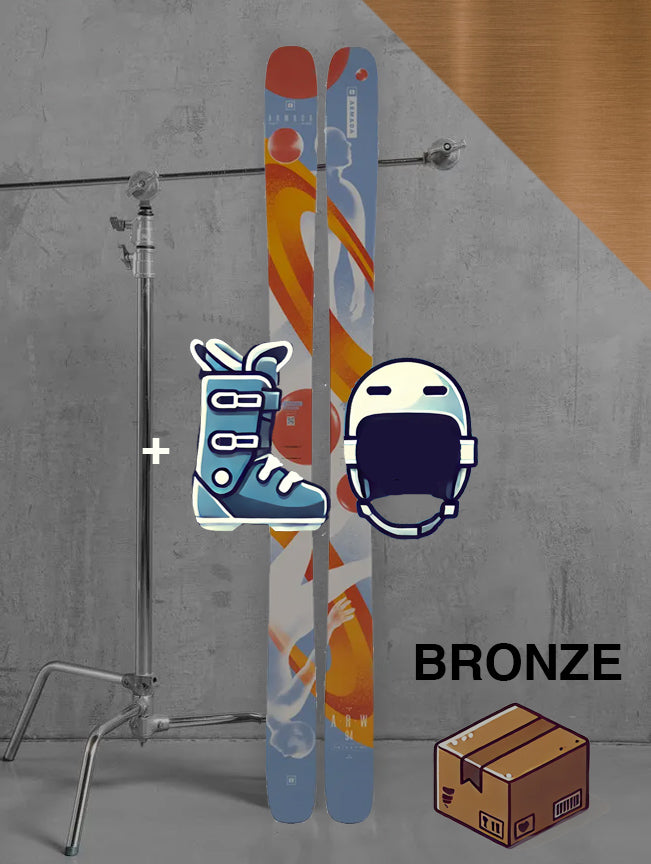 Herre Allmountain / twintip inklusiv skistave / BRONZE pakke
