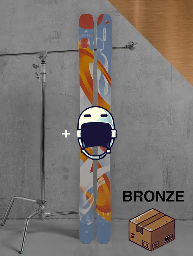 Herre Allmountain / twintip inklusiv skistave / BRONZE pakke