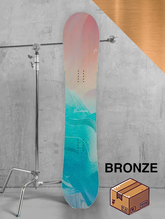 Dame allmountain snowboard inklusiv bindinger / BRONZE pakke