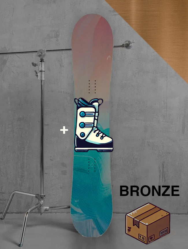 Dame allmountain snowboard inklusiv bindinger / BRONZE pakke