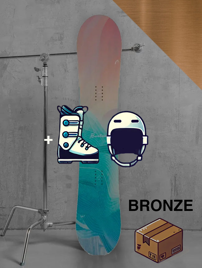 Dame allmountain snowboard inklusiv bindinger / BRONZE pakke