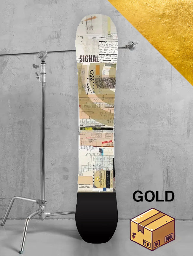 Dame allmountain snowboard inklusiv bindinger / GULD pakke