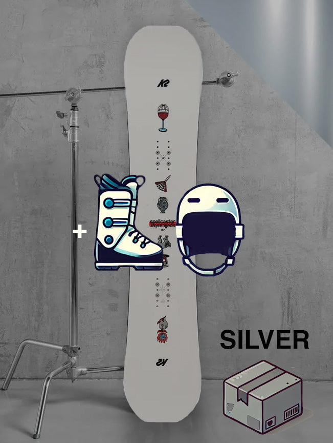 Dame allmountain snowboard inklusiv bindinger / SØLV pakke