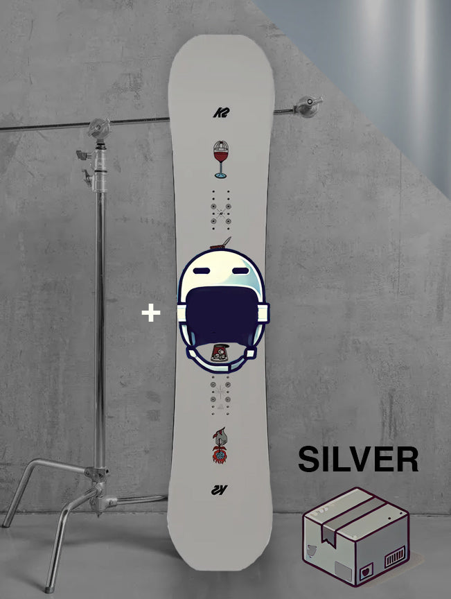 Dame allmountain snowboard inklusiv bindinger / SØLV pakke