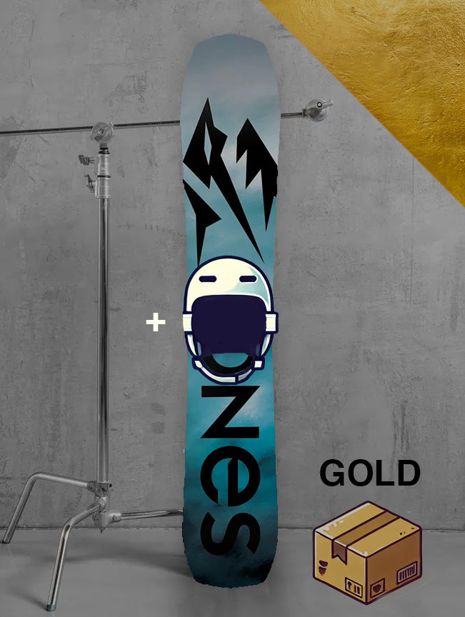 Dame backcountry snowboard inklusiv bindinger / GULD pakke