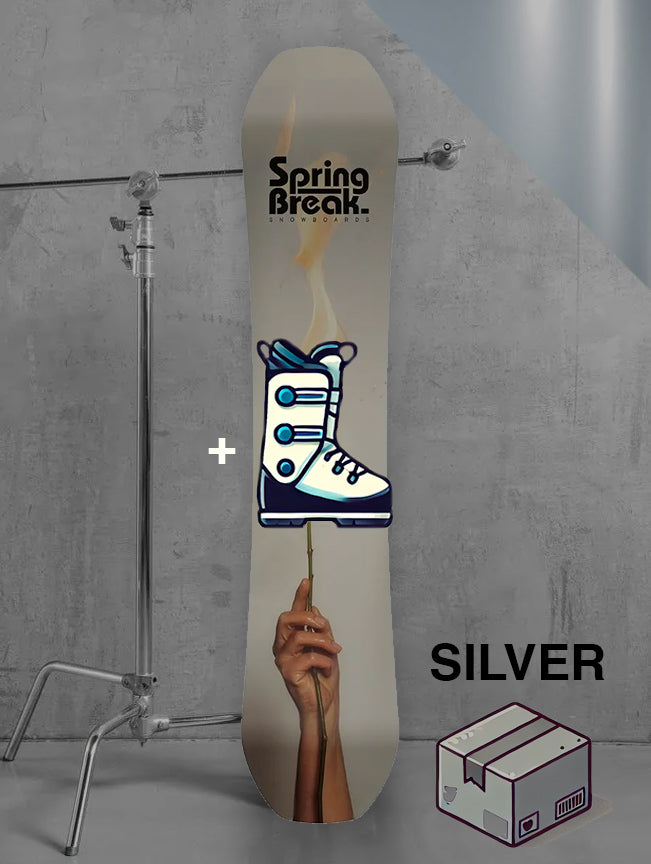 Dame Backcountry snowboard inklusiv bindinger / SØLV pakke