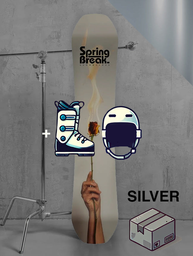 Dame Backcountry snowboard inklusiv bindinger / SØLV pakke