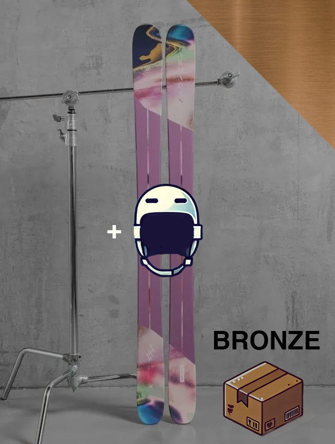 Dame Freestyle / twintip ski inklusiv skistave / BRONZE pakke