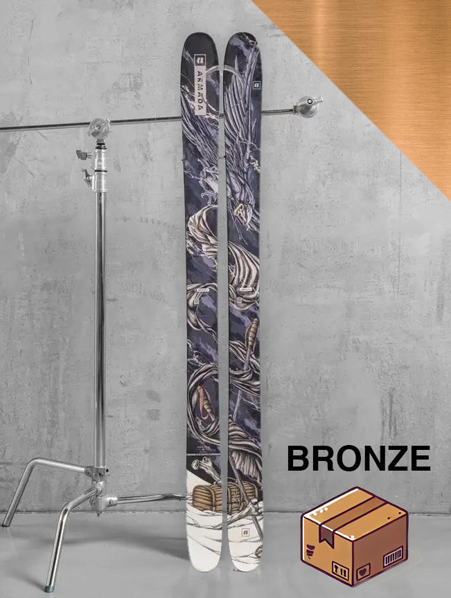 Herre Freestyle / twintip ski inklusiv skistave / BRONZE pakke