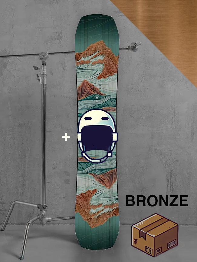 Herre allmountain snowboard inklusiv bindinger / BRONZE pakke