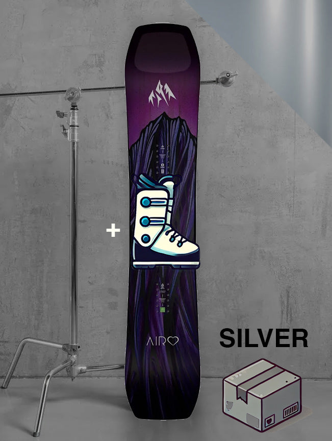 Herre allmountain snowboard inklusiv bindinger / SØLV pakke