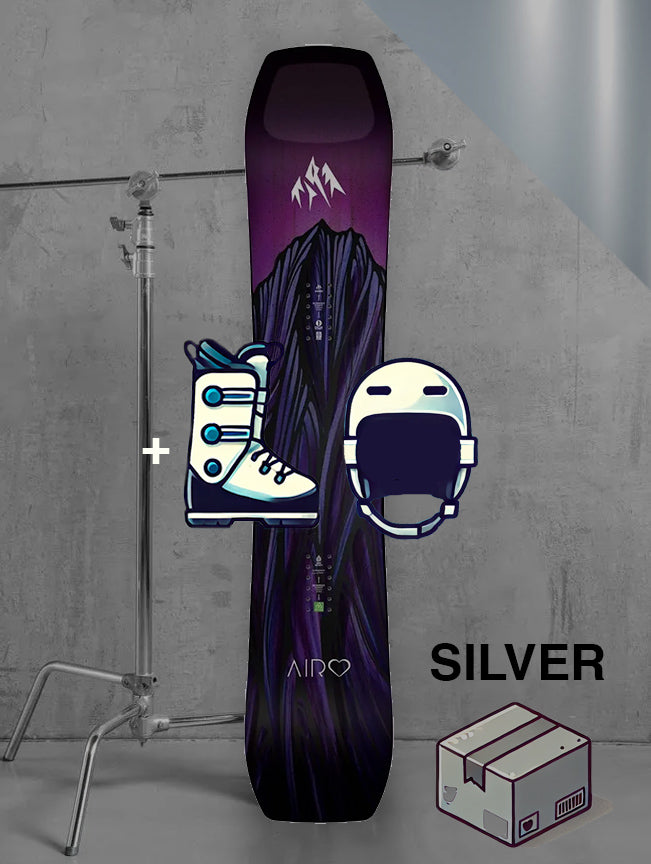 Herre allmountain snowboard inklusiv bindinger / SØLV pakke