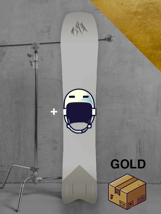 Herre backcountry snowboard inklusiv bindinger / GULD pakke