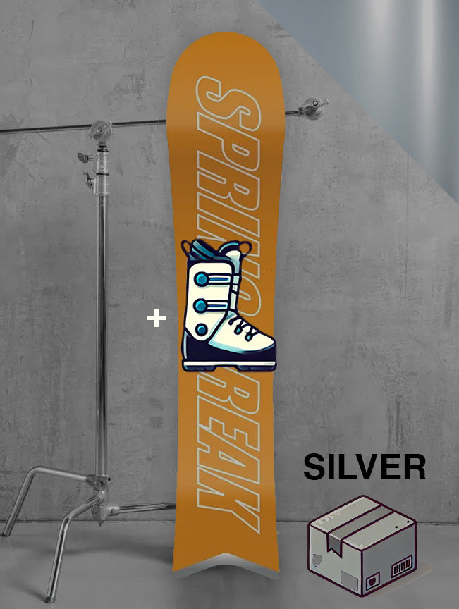 Herre Backcountry snowboard inklusiv bindinger / SØLV pakke