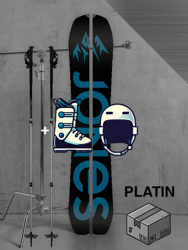 Herre split snowboard inklusiv skistave og skind / PLATIN pakke