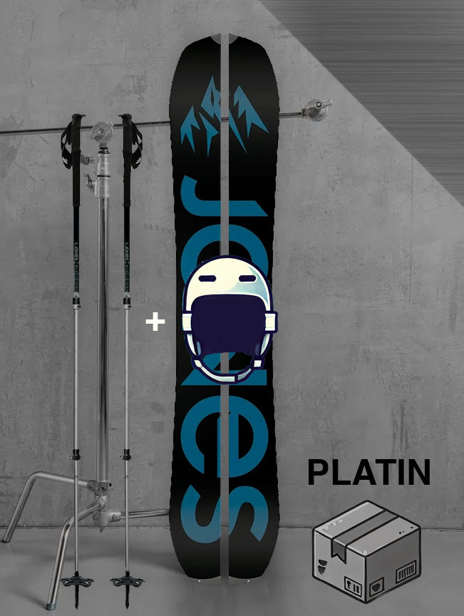 Herre split snowboard inklusiv skistave og skind / PLATIN pakke