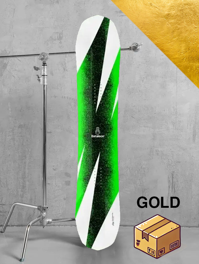 Herre piste snowboard inklusiv bindinger / GULD pakke