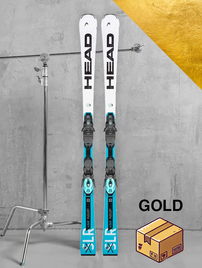Herre race ski inklusiv skistave / GULD pakke