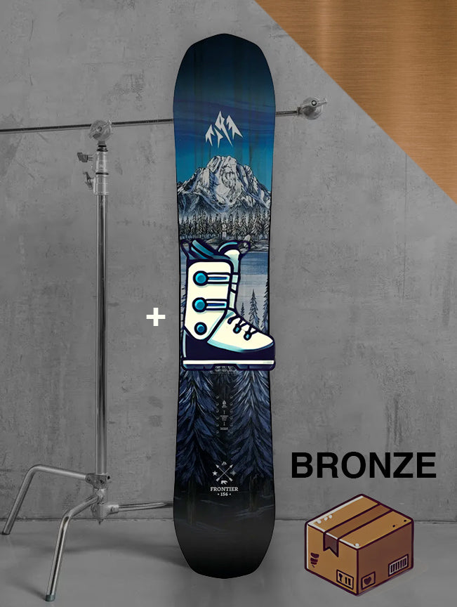 Dame park snowboard inklusiv bindinger / BRONZE pakke