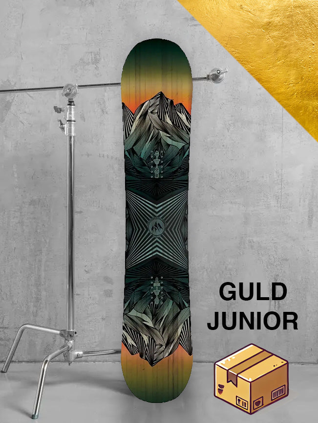 Junior snowboard / fra ca. 10 år / inklusiv bindinger og støvler / GULD pakke