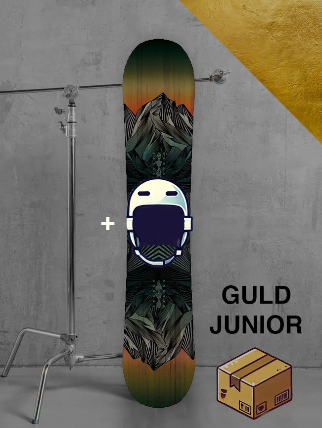 Junior snowboard / fra ca. 10 år / inklusiv bindinger og støvler / GULD pakke