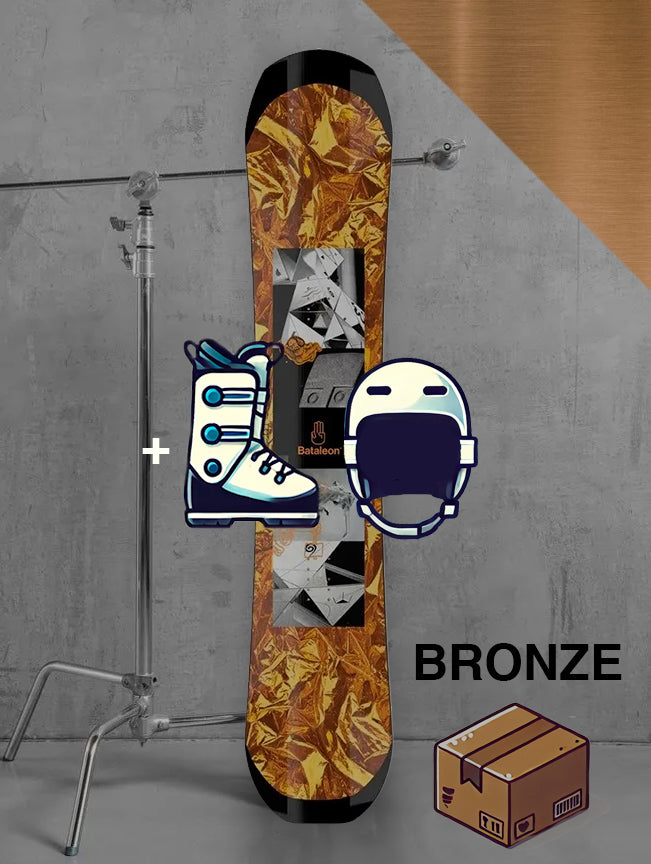 Herre park snowboard inklusiv bindinger / BRONZE pakke