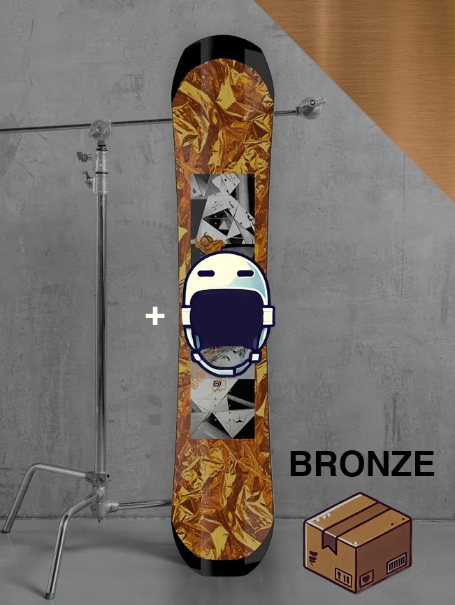 Herre park snowboard inklusiv bindinger / BRONZE pakke
