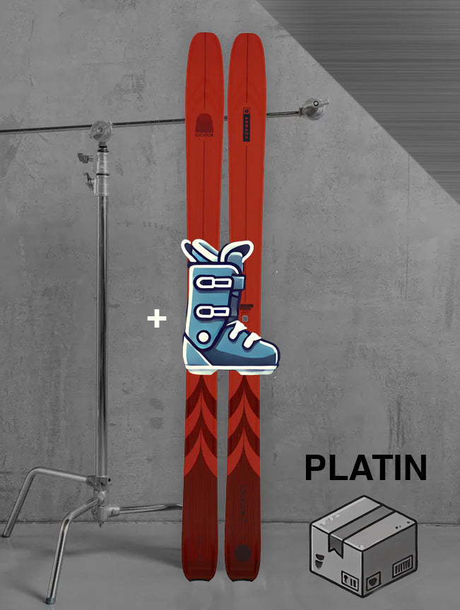 Dame touring ski inklusiv skistave og skind / PLATIN pakke