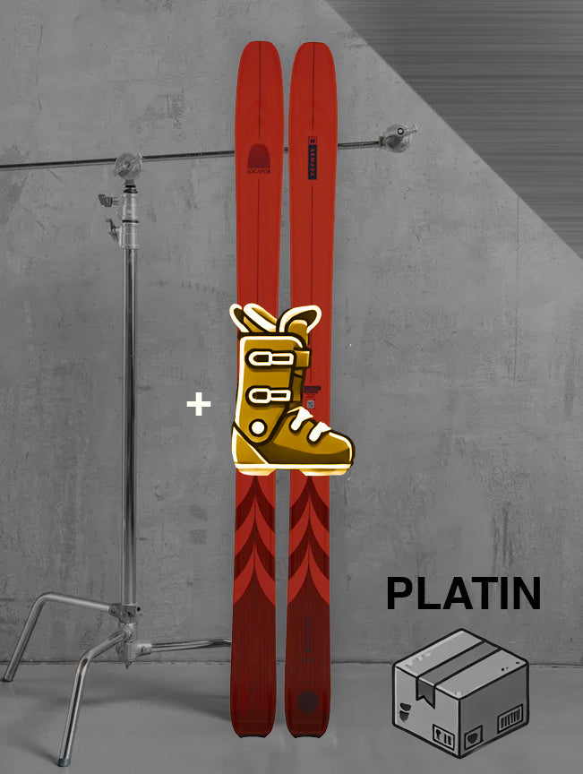 Dame touring ski inklusiv skistave og skind / PLATIN pakke