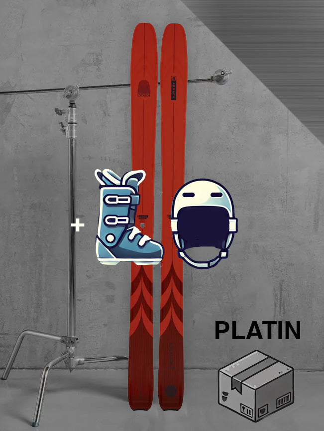 Dame touring ski inklusiv skistave og skind / PLATIN pakke