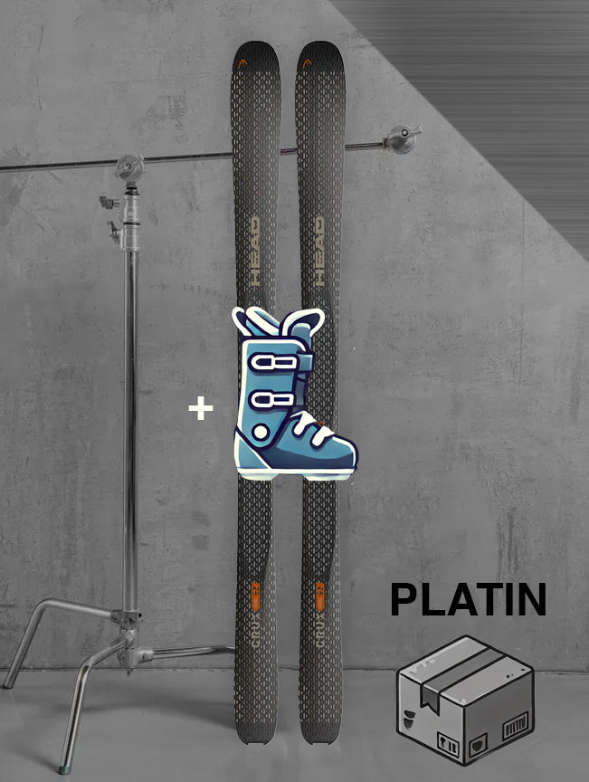 Herre touring ski inklusiv skistave og skind / PLATIN pakke