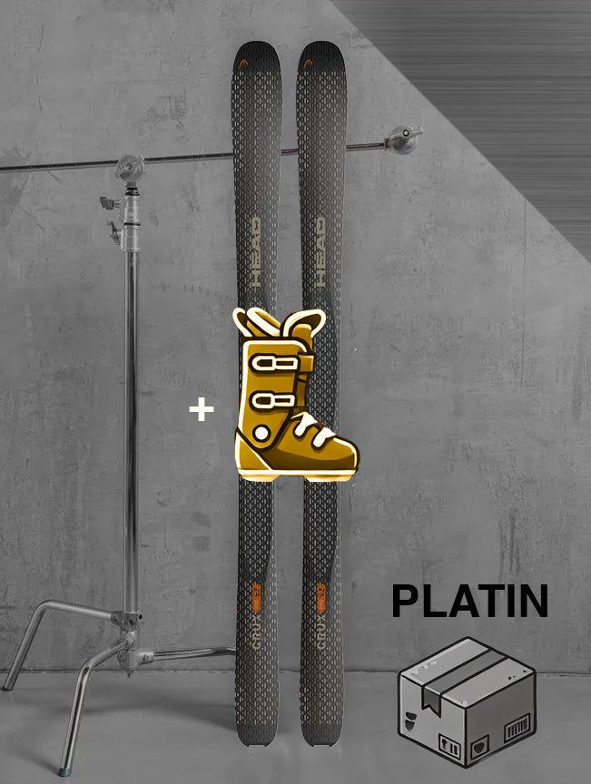 Herre touring ski inklusiv skistave og skind / PLATIN pakke