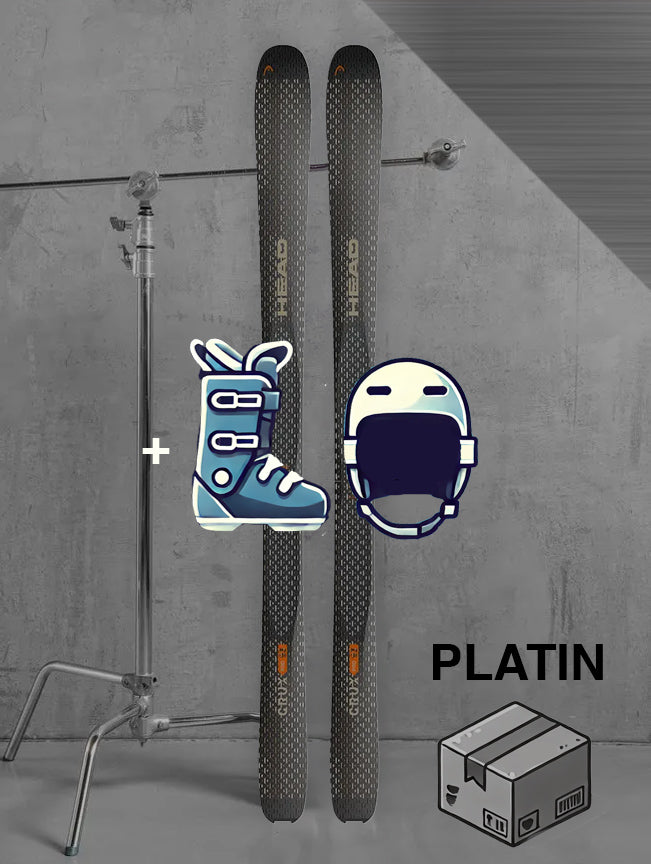 Herre touring ski inklusiv skistave og skind / PLATIN pakke