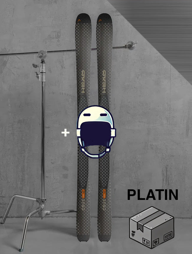 Herre touring ski inklusiv skistave og skind / PLATIN pakke