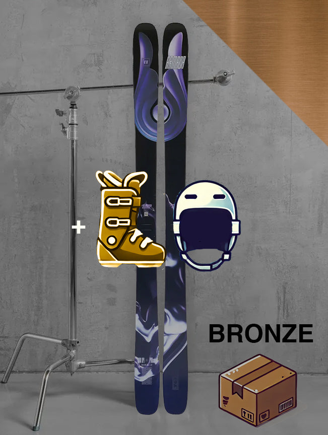 Dame Allmountain / twintip  inklusiv skistave / BRONZE pakke