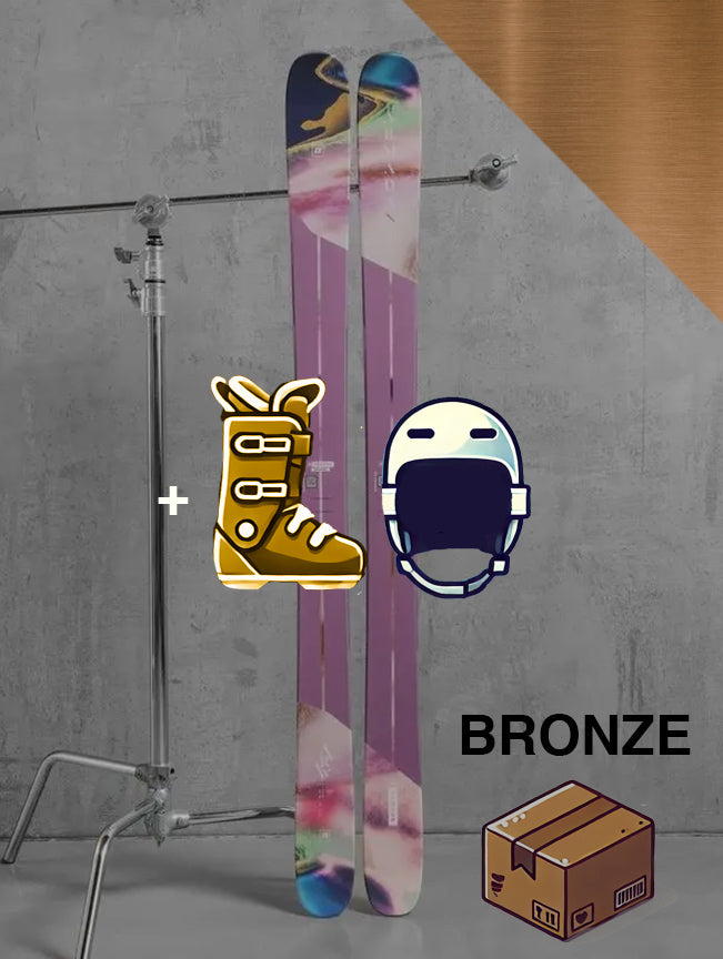 Dame Freestyle / twintip ski inklusiv skistave / BRONZE pakke