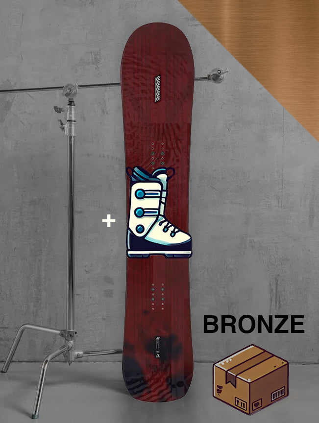 Dame piste snowboard inklusiv bindinger / BRONZE pakke